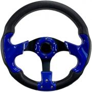 Non-Magnetic Steering Wheel 12-1/2" Diameter Aluminum Hub with 3/4" Tapered Bore (Navy Blue, Black Spokes)